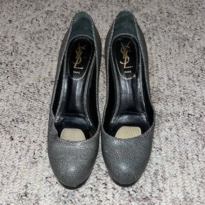 YSL Yves Saint Laurent pebble stiletto heels size EU 36.5